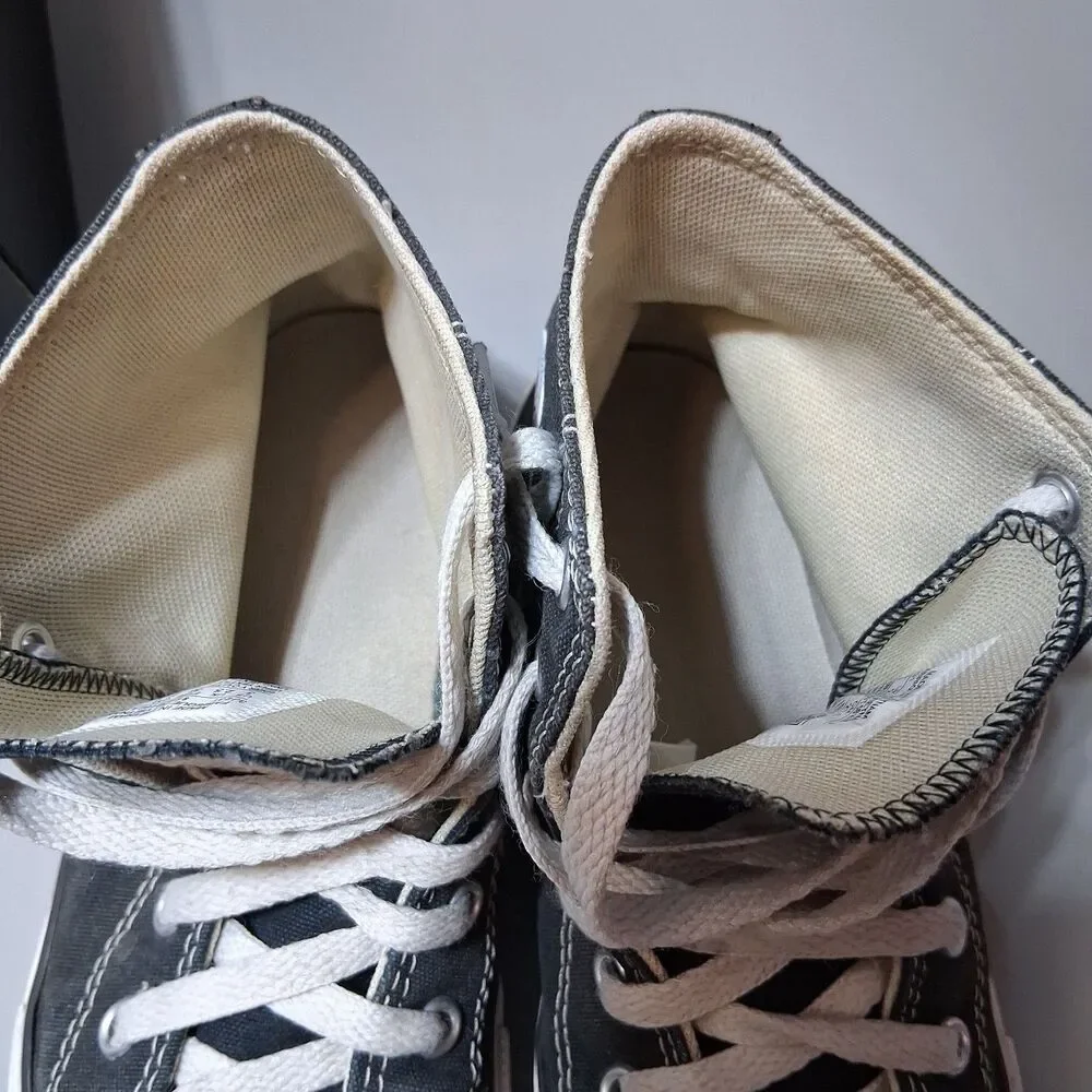 Converse Chuck Taylor All Star‎ High Top Black Canvas Shoes Youth 3 3J231